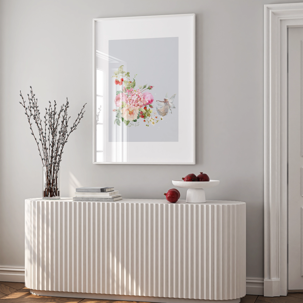 Unframed museum quality print - Les Jardins de Clémence - Silver