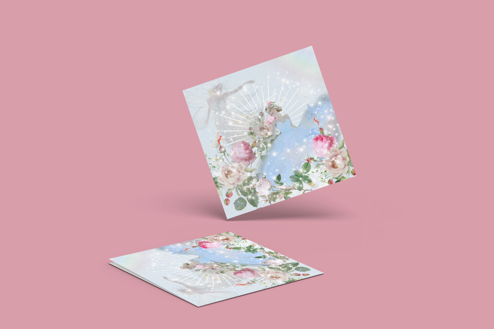 10 blank cards with envelopes - Tempest of stars