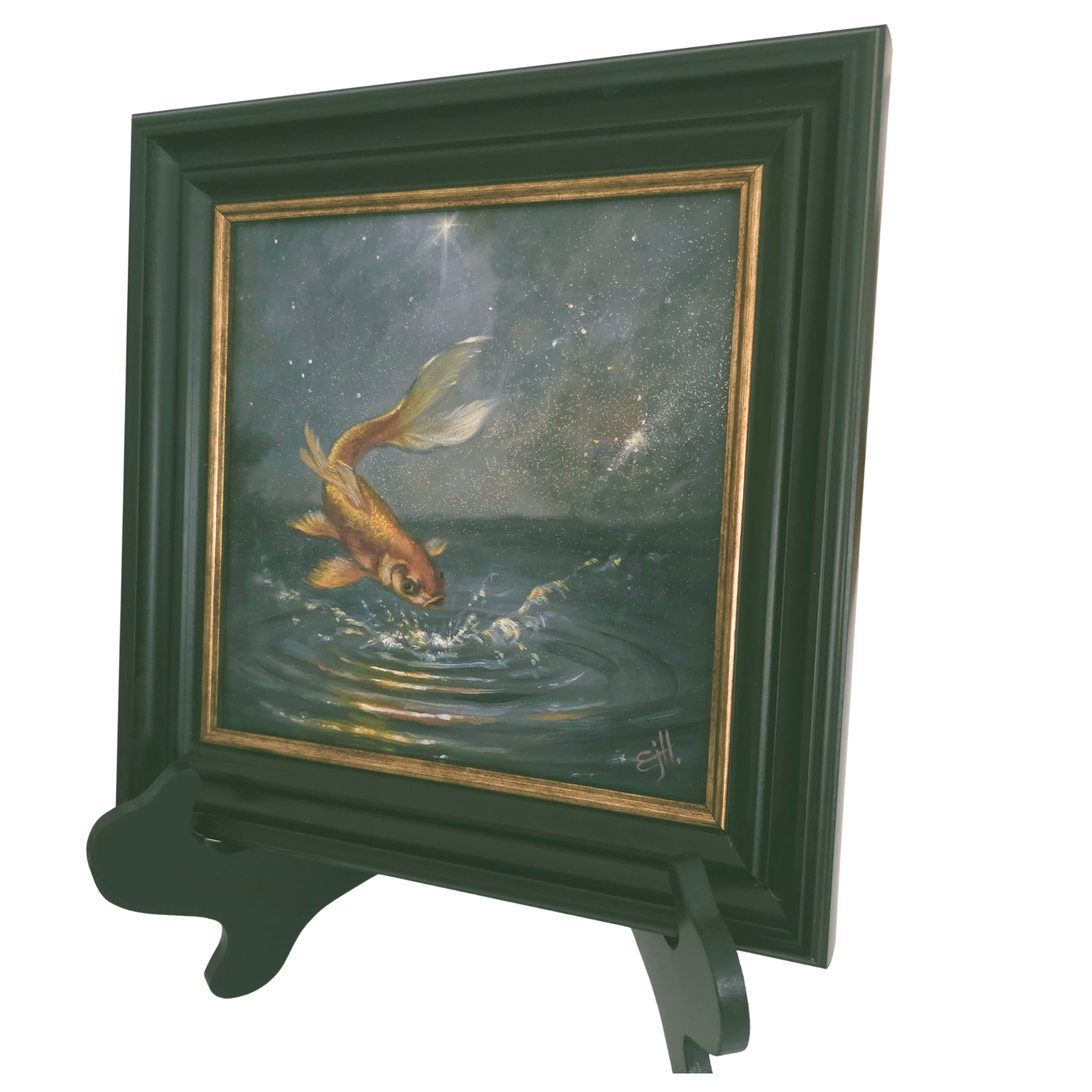 Comet, Celestial Realism Oil Painting