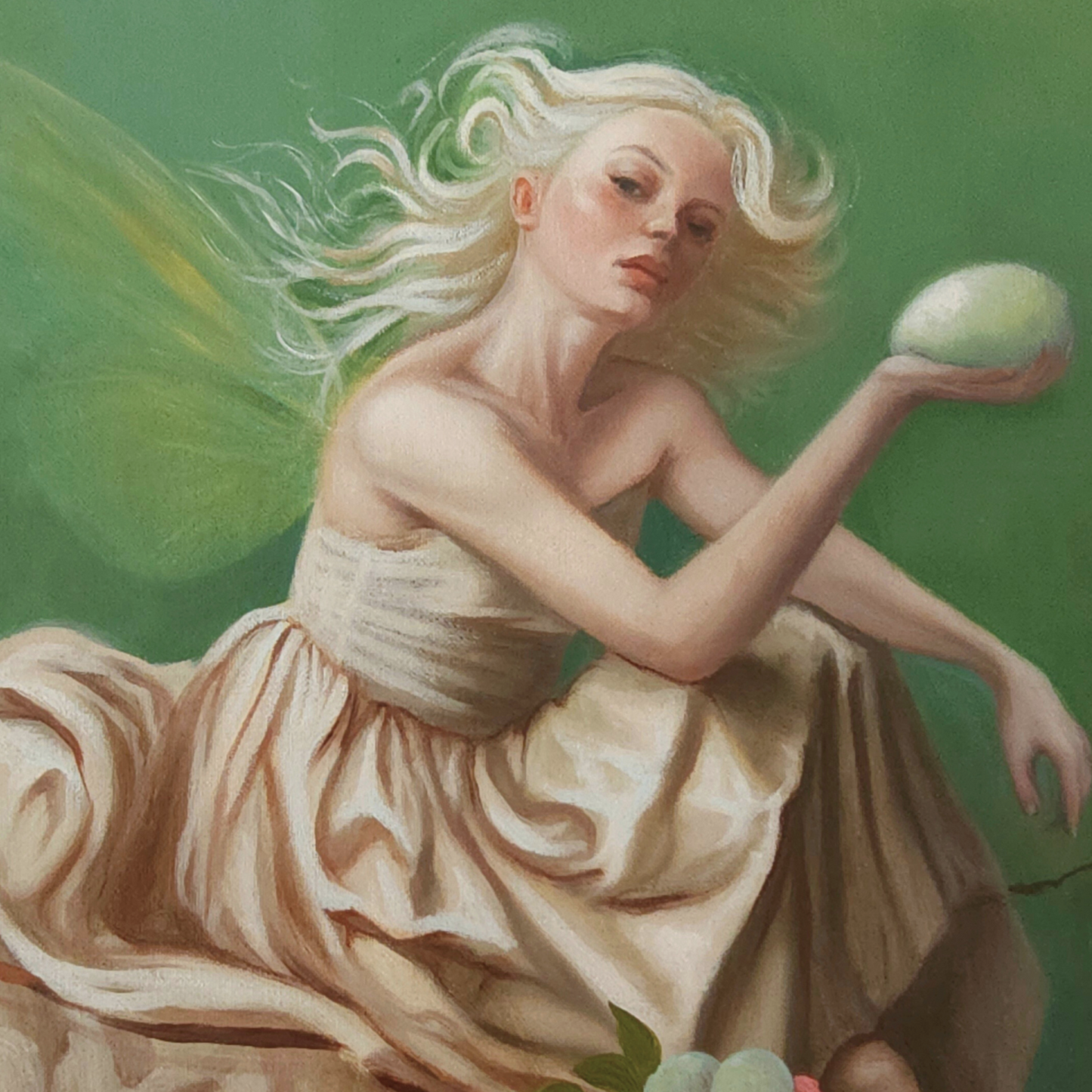Snowberry, oil painting