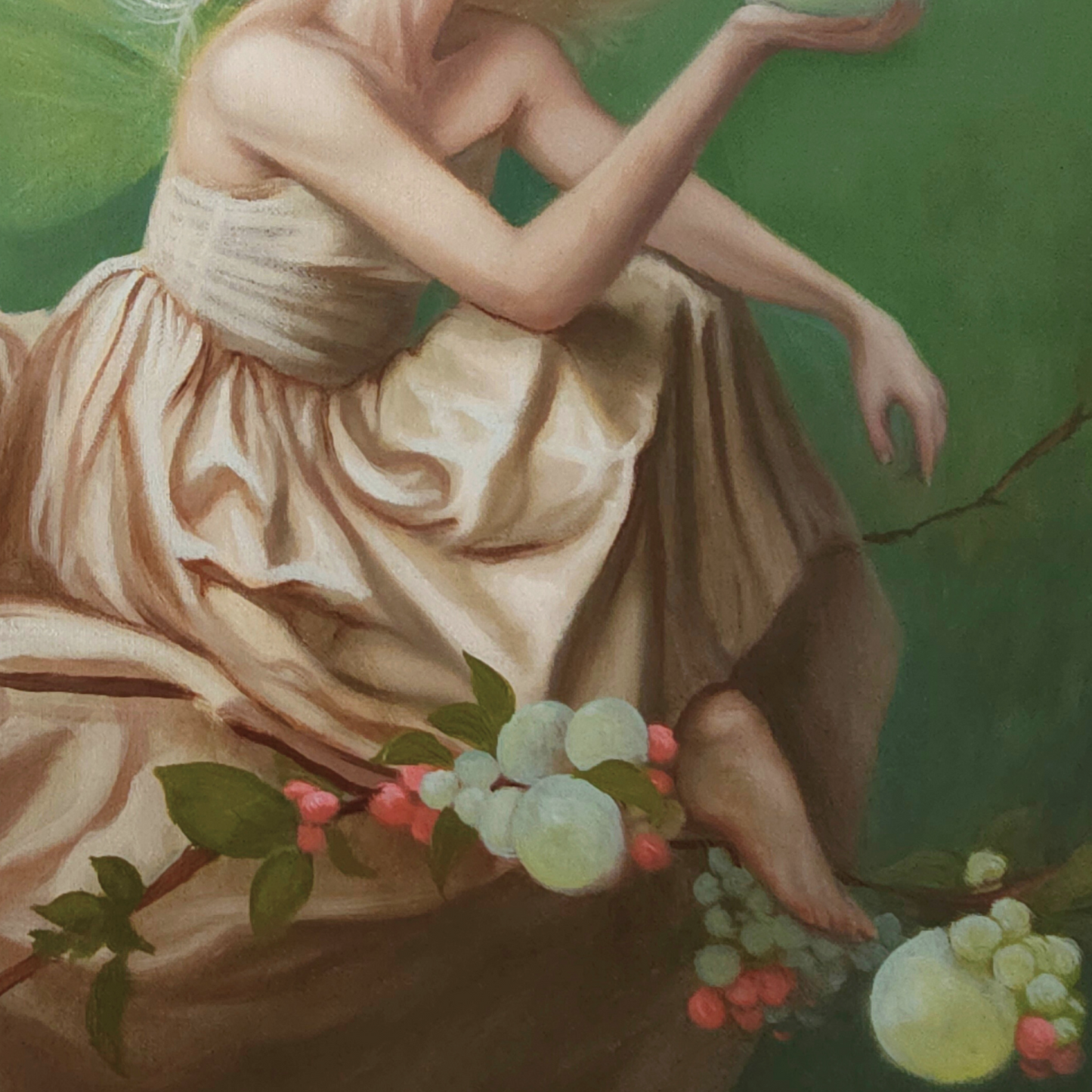 Snowberry, oil painting