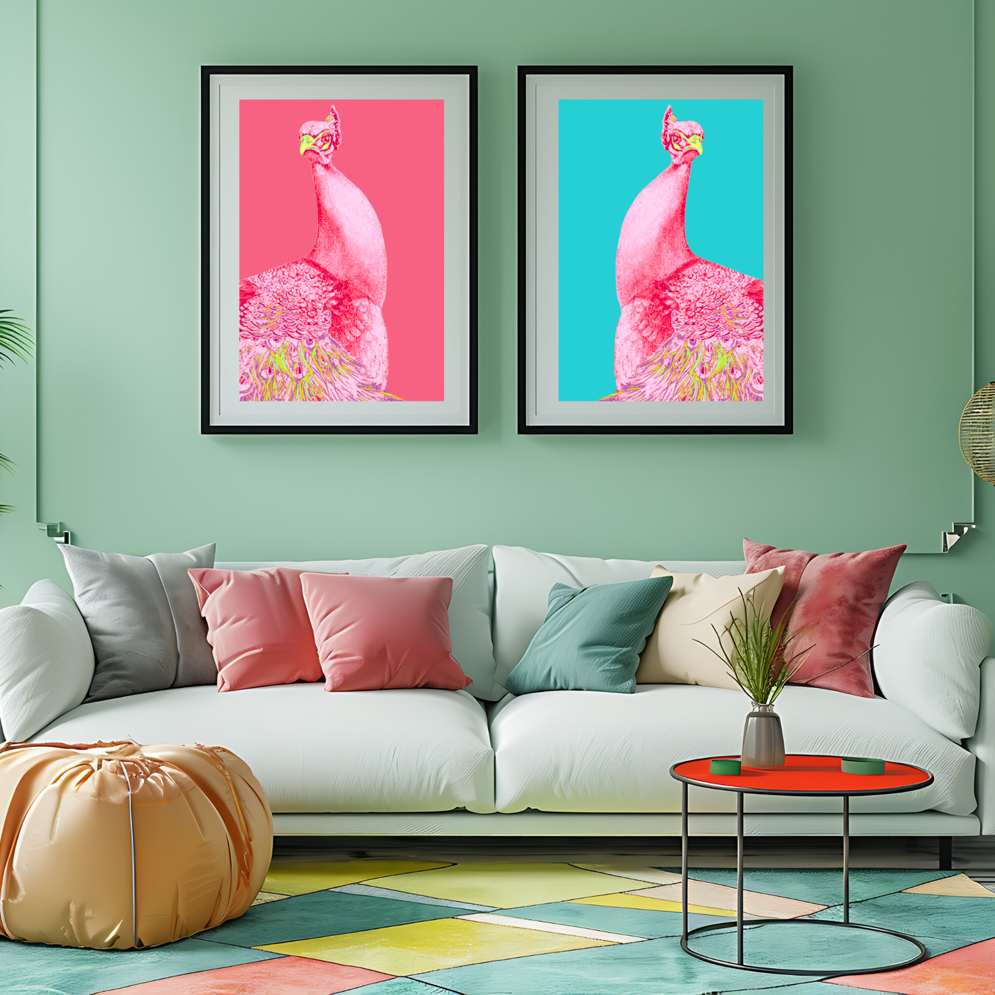 Unframed fine art print - Electric Peacock