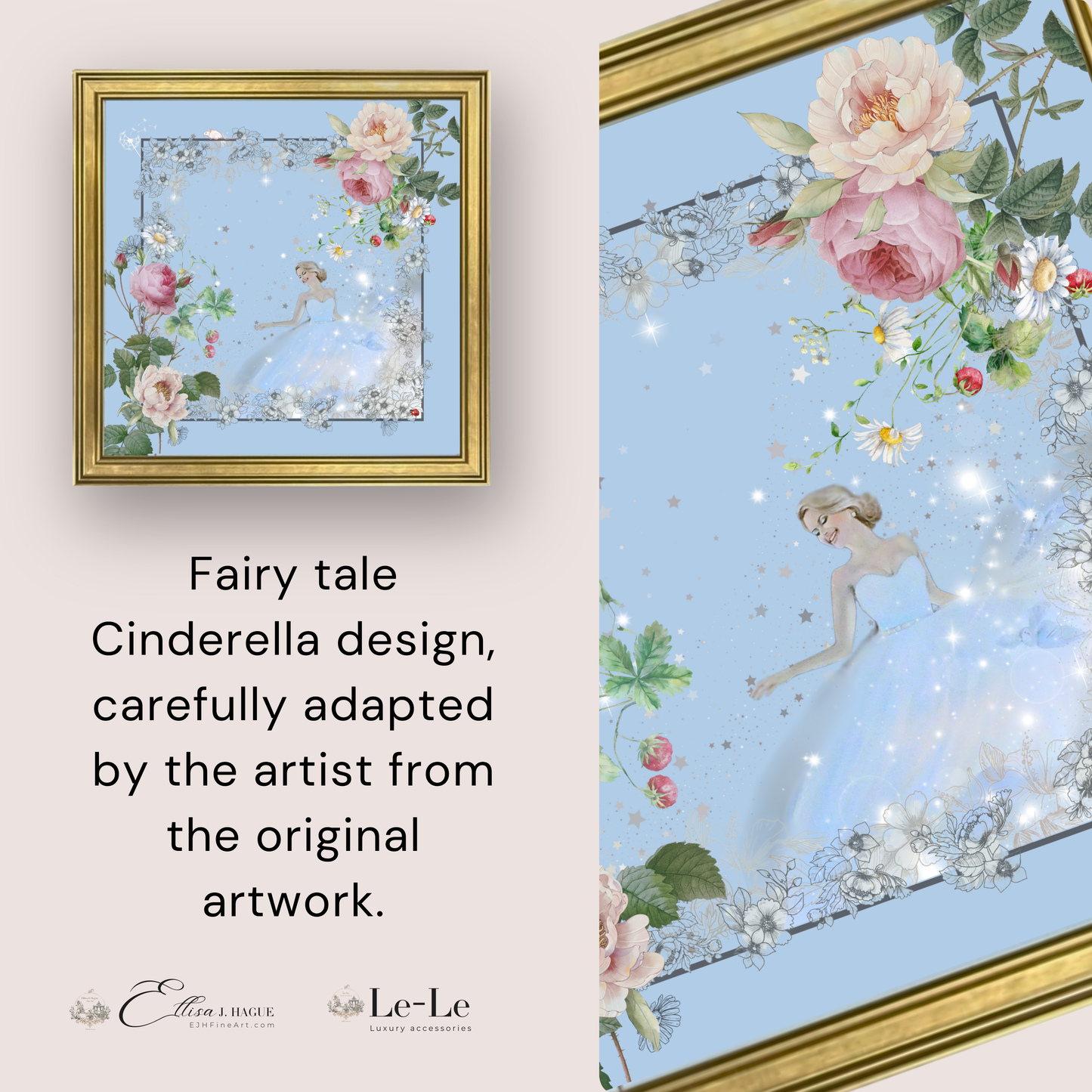 Classical framed print - Cendrillon en fleur