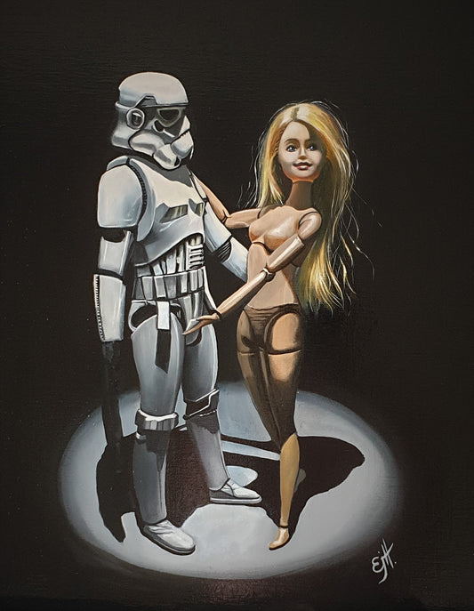 Playthings, oil painting