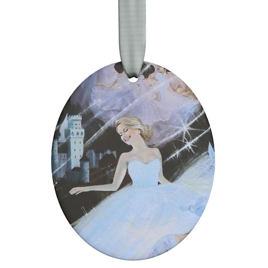 Cinderella Hand-made Oval Ornament