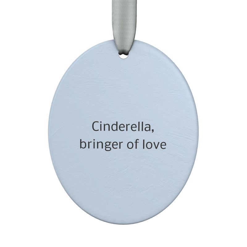 Cinderella Hand-made Oval Ornament