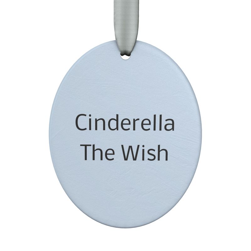 Cinderella Hand-made Oval Ornament