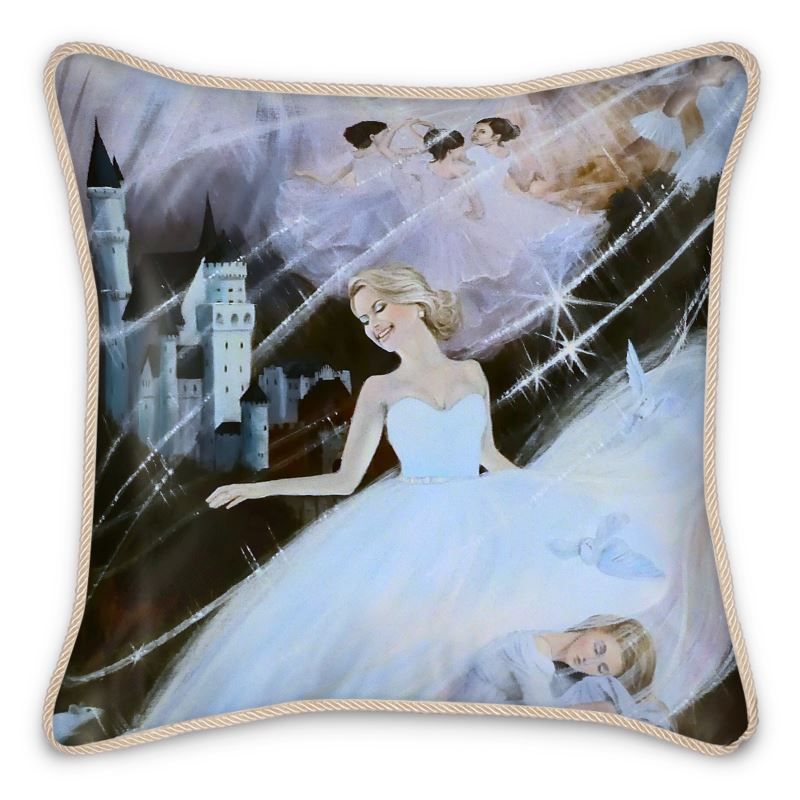 Cinderella 100% Luxurious Silk Cushion