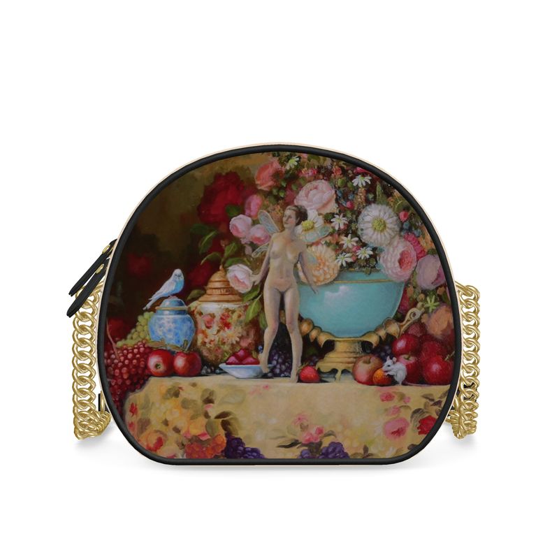 Hedgerton Fairy Luxurious Leather Circular Handbag