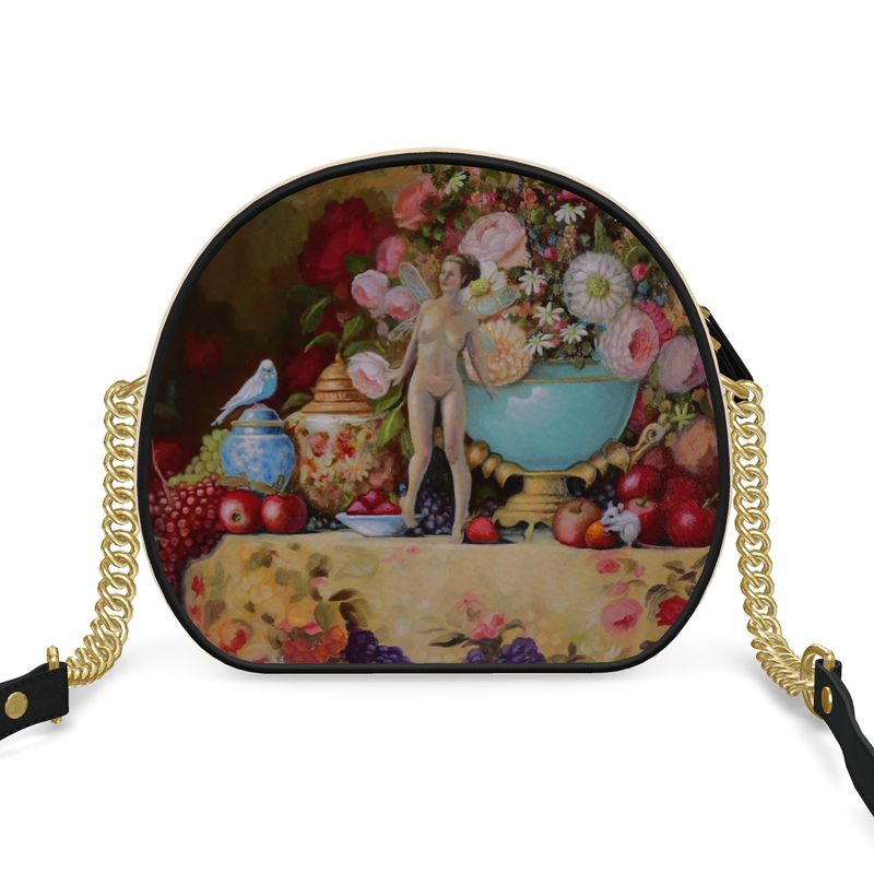 Hedgerton Fairy Luxurious Leather Circular Handbag