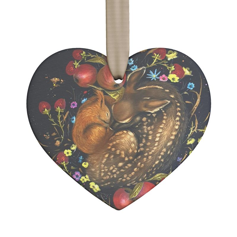 Pure Hearts Ceramic Hanging Ornament