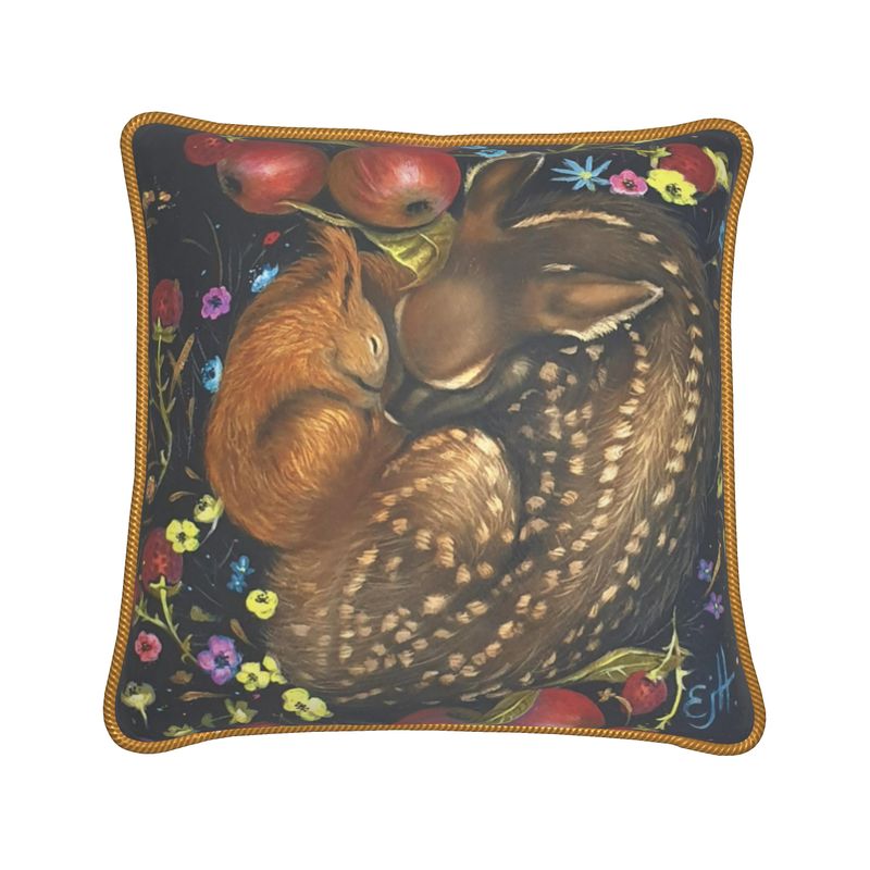 Pure Hearts Silk Cushion