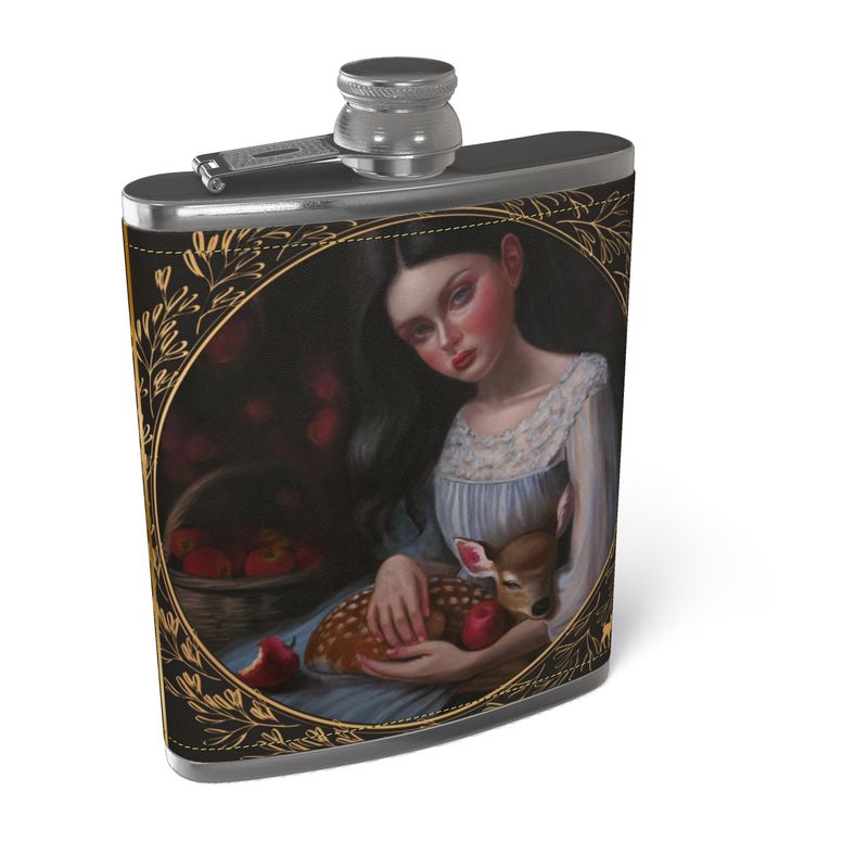 Stolen Souls Leather Hip Flask