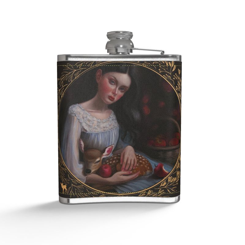 Stolen Souls Leather Hip Flask