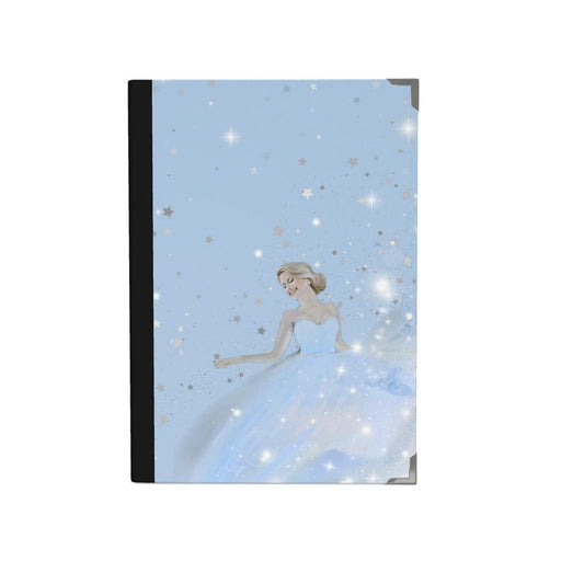 Cinderella in blue 2025 Luxury Satin Covered Diary