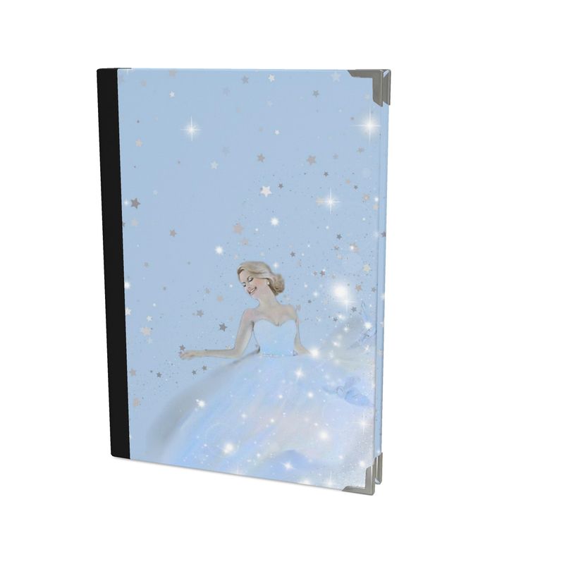 Cinderella in blue 2025 Luxury Satin Covered Diary