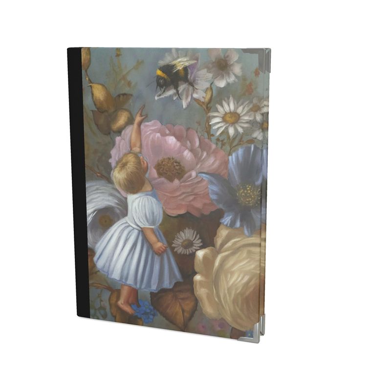 Baby and the bee 2025 Luxury Satin Covered Diary