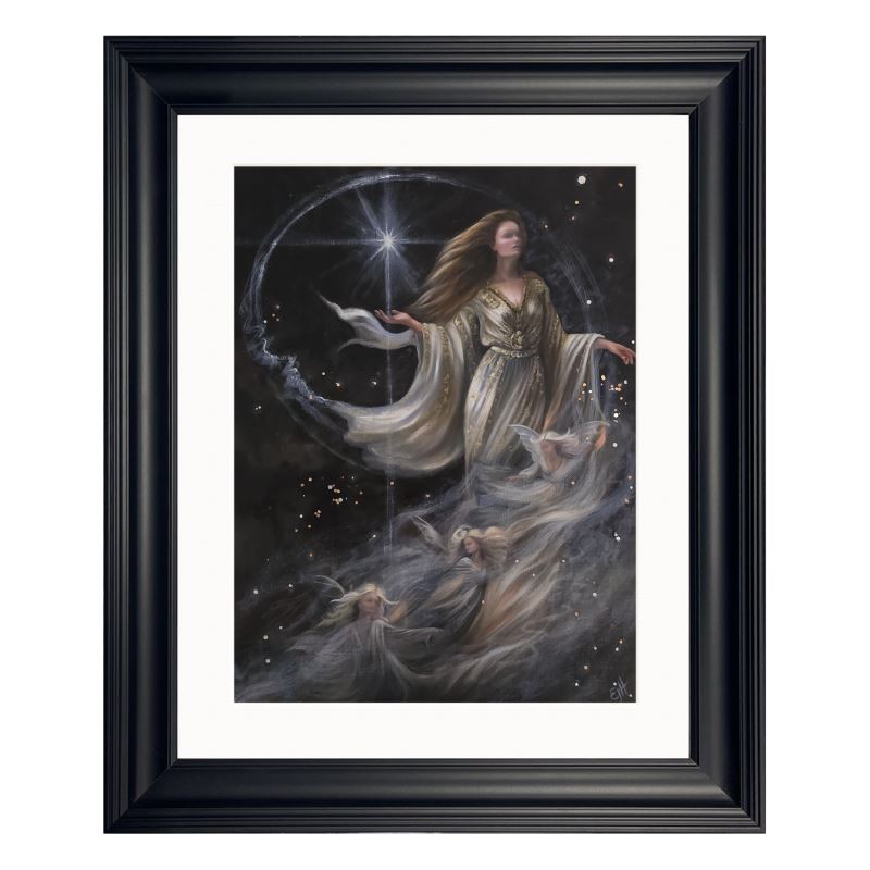 Darkness stilled, framed fine art print