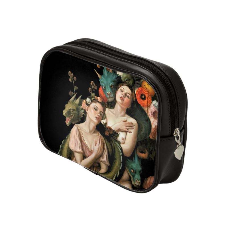 Dragon Bond Leather Make-up Bag