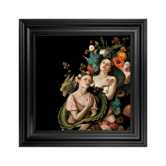 Dragon Bond Framed Fine Art Print