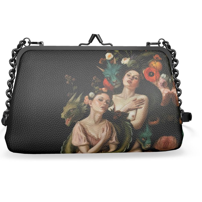 Dragon Bond Metal Frame Clutch Bag