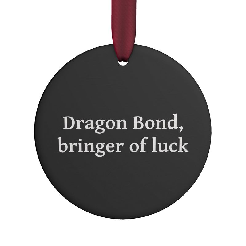 Dragon Bond, Ceramic Hanging Ornament