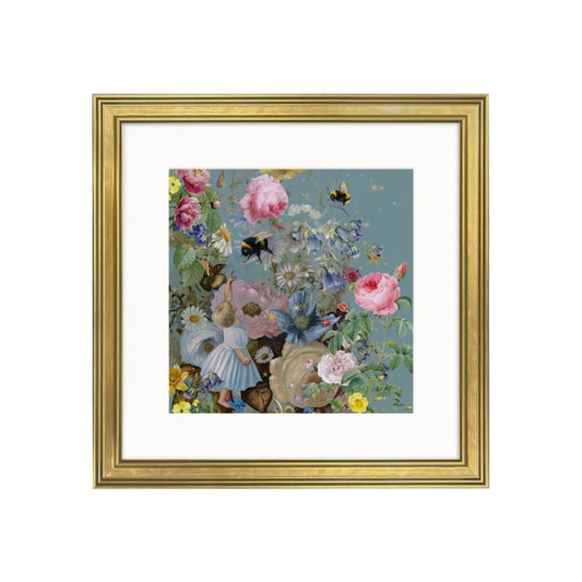 Classical framed print - Bébé et l'abeille