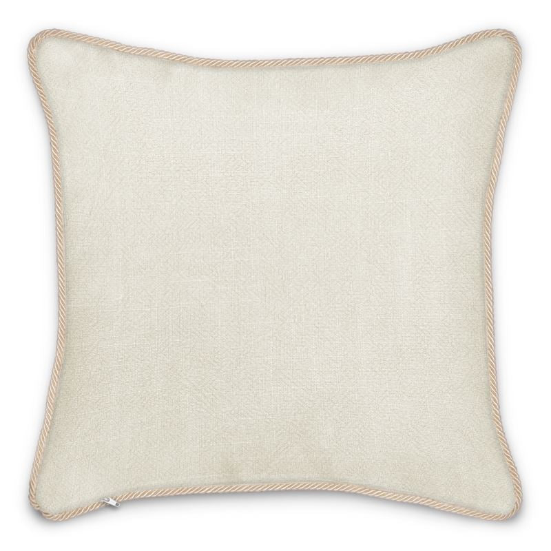 Silk and linen cushion cover - Cendrillon en fleur