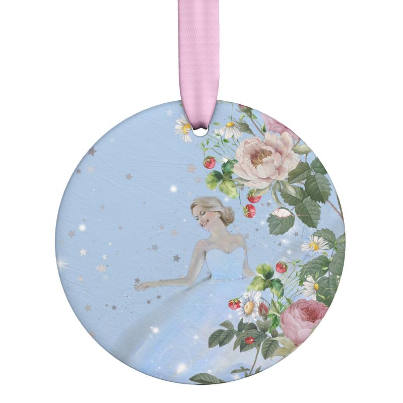 Satin ceramic ornament - Cendrillon en fleur