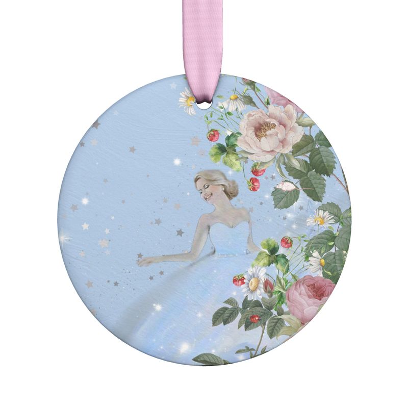 Satin ceramic ornament - Cendrillon en fleur