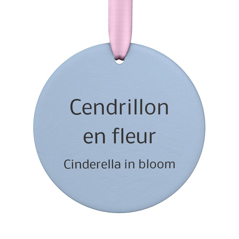 Satin ceramic ornament - Cendrillon en fleur