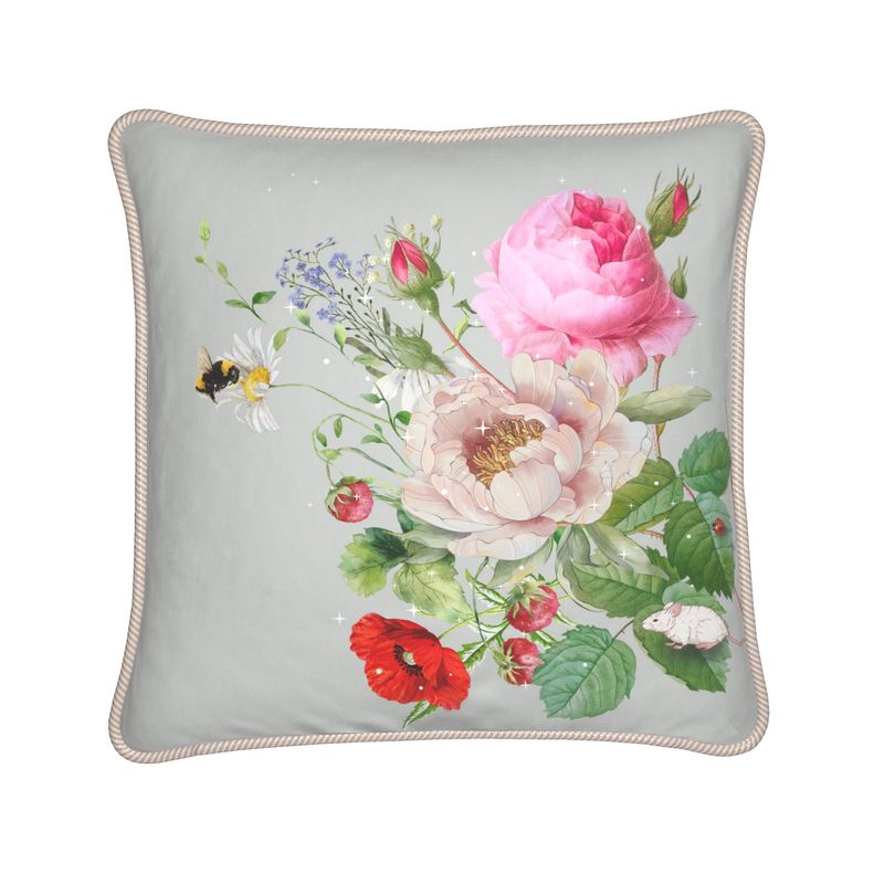 Essence Pearl - silk and linen cushion cover