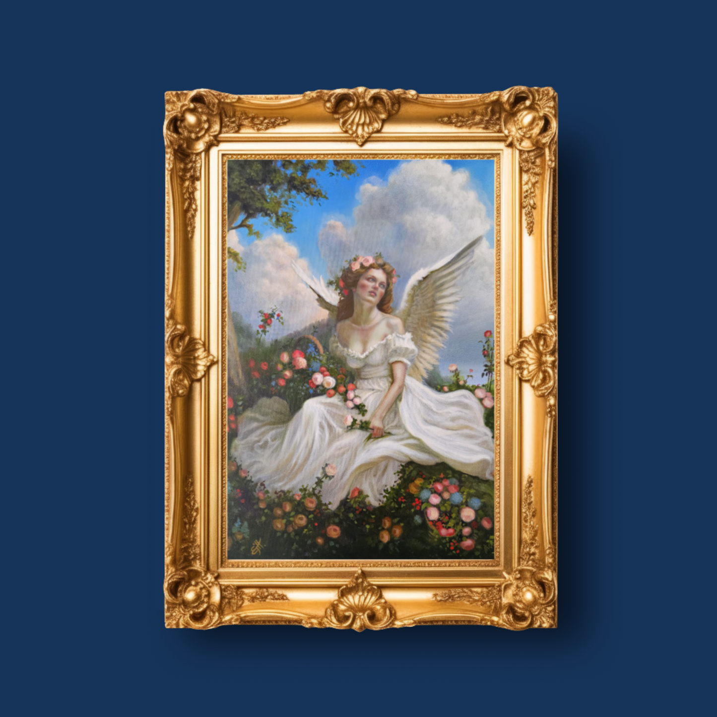 Antheia, Goddess of Gardens oil painting