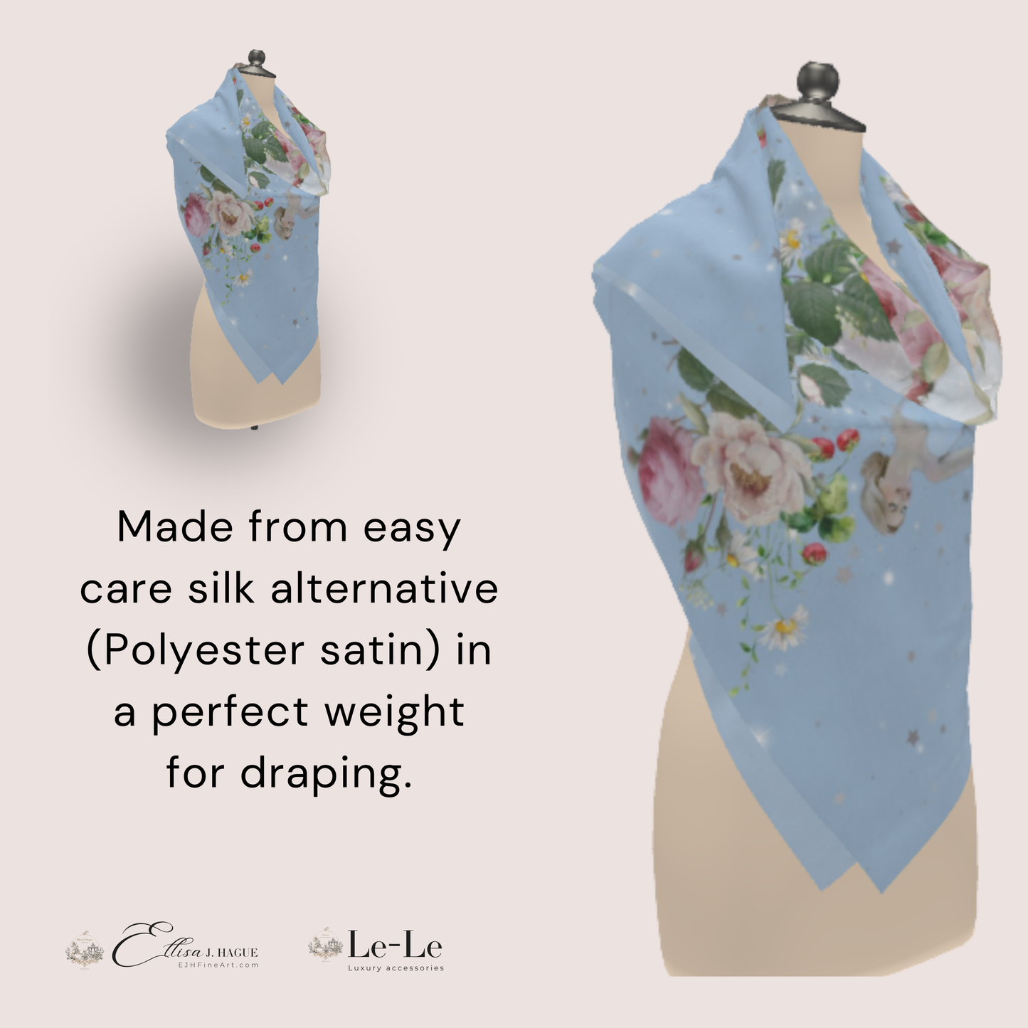 Silk sensation scarf - Cendrillon en fleur