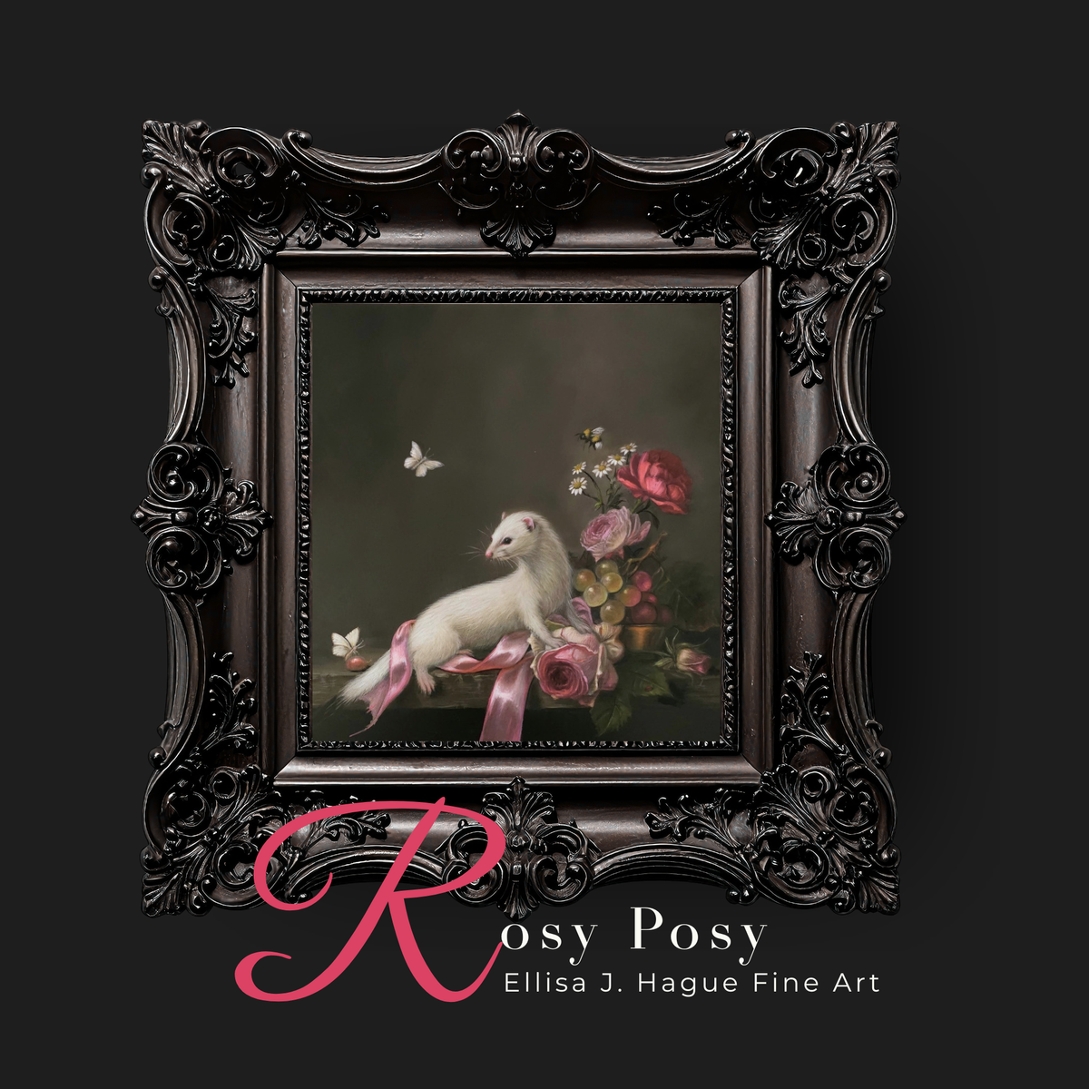 Rosy Posy, oil painting