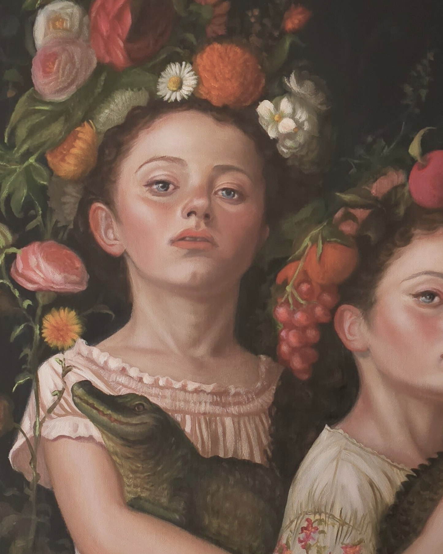 Baby Dragons, oil painting