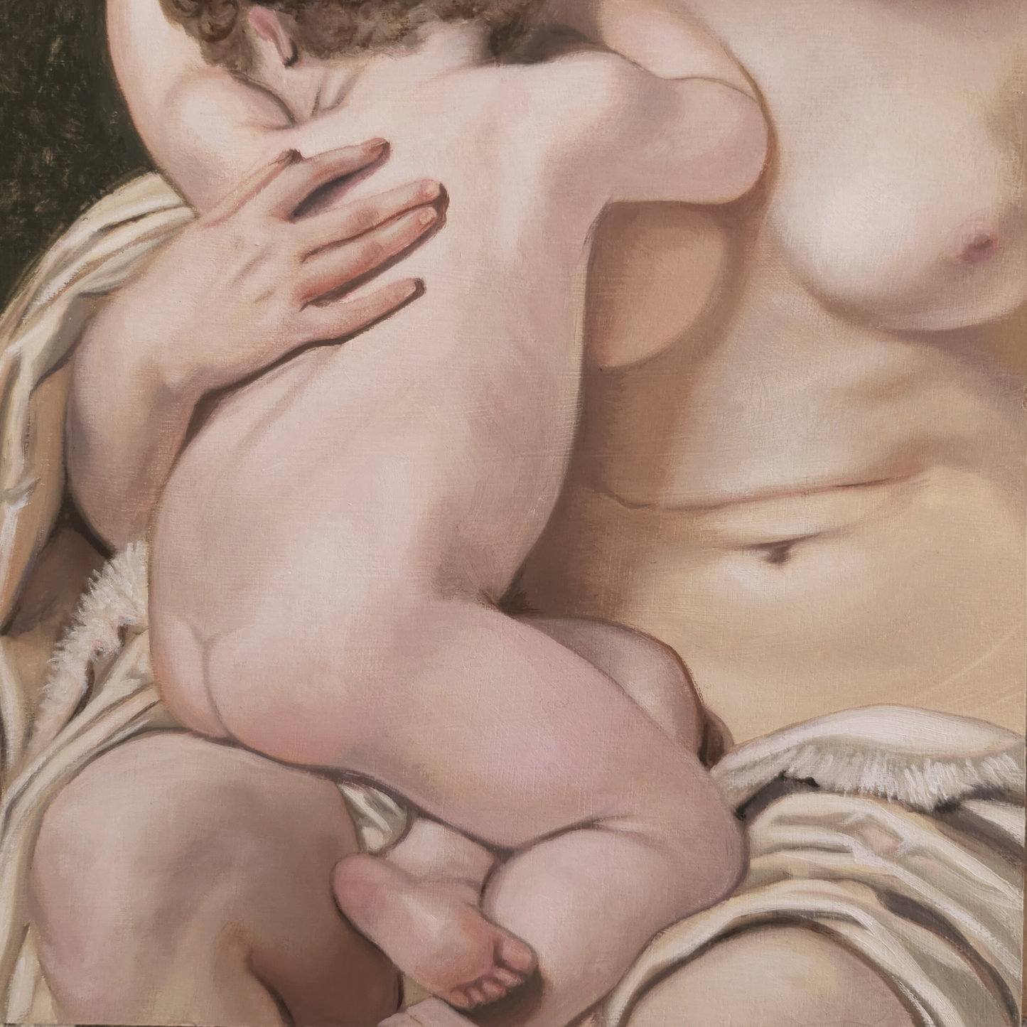 Bouguereau study 'Cain and Abel' oil painting