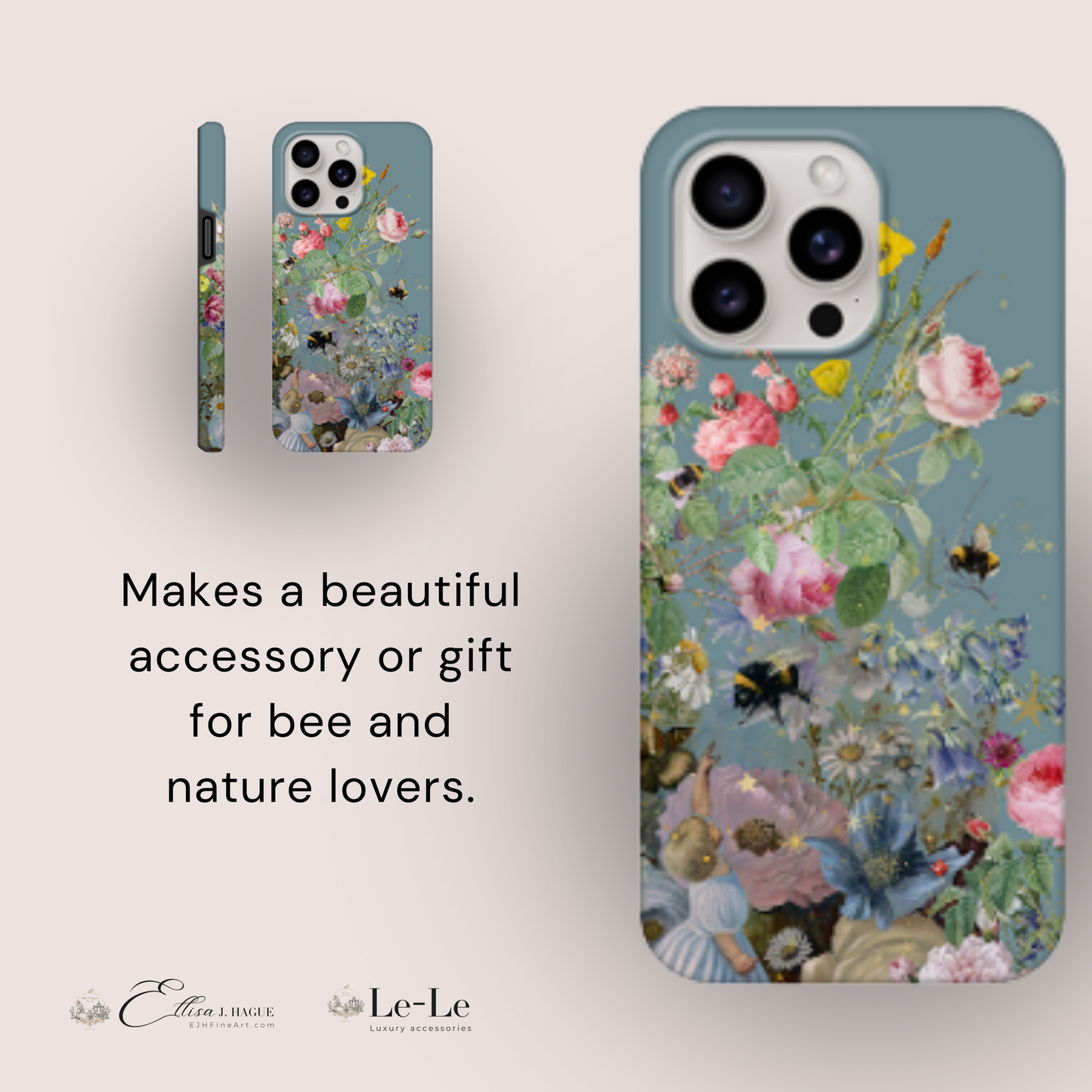 Tough wraparound iPhone case - Bébé et l'abeille