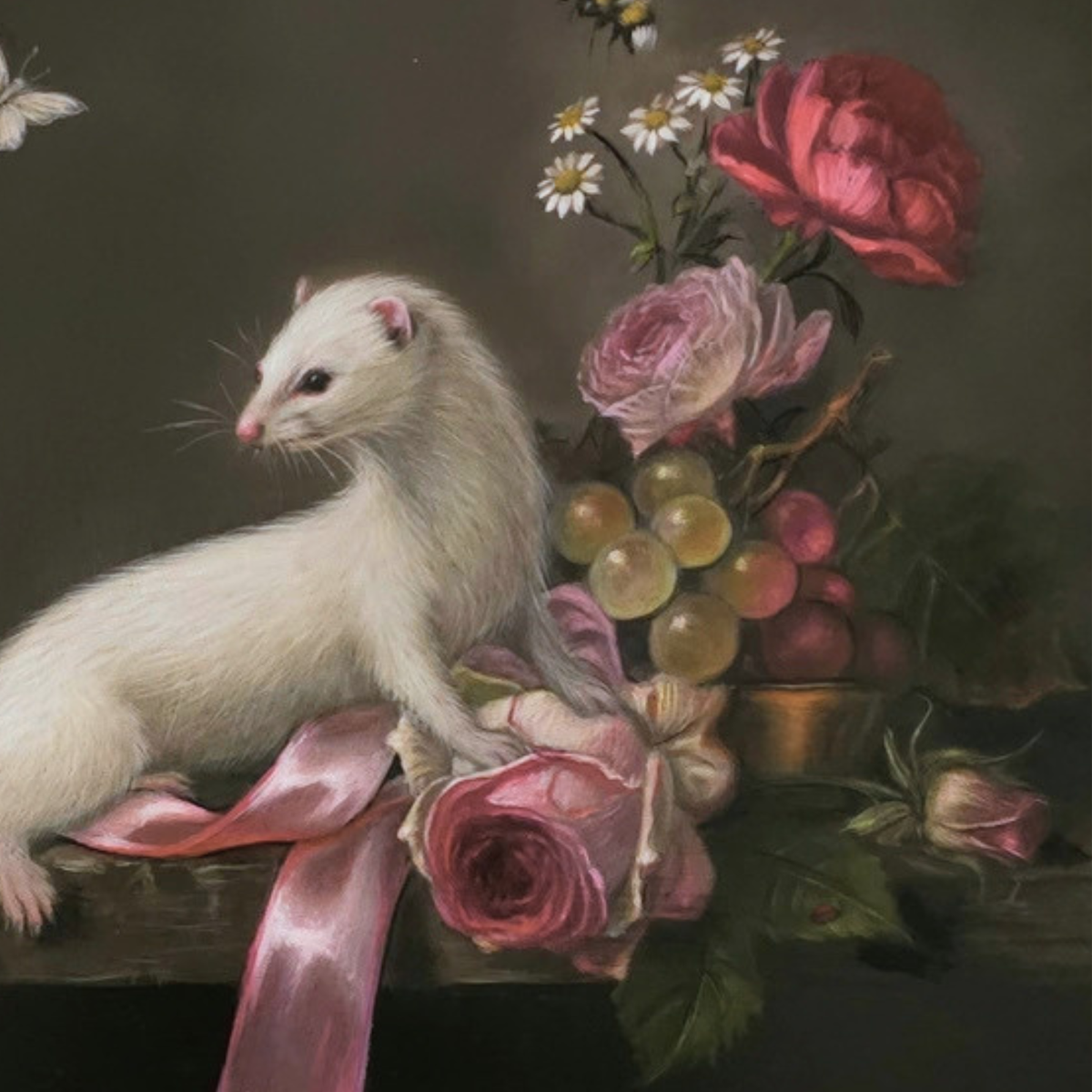 Rosy Posy, oil painting