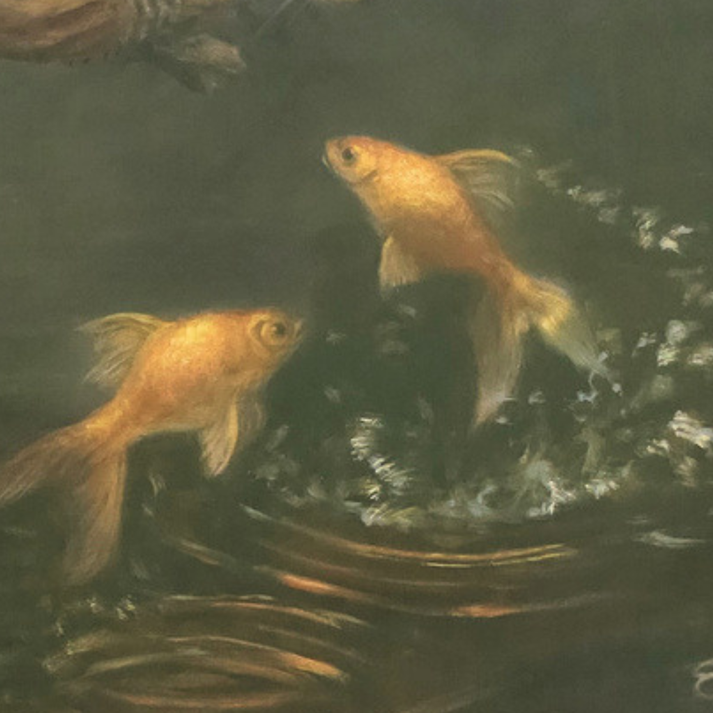 Midnight Mischief, oil painting