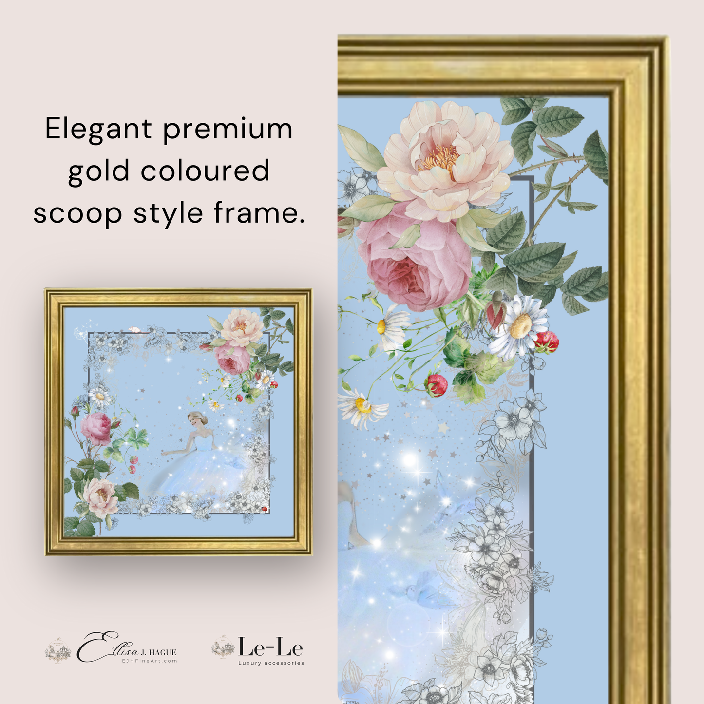 Classical framed print - Cendrillon en fleur