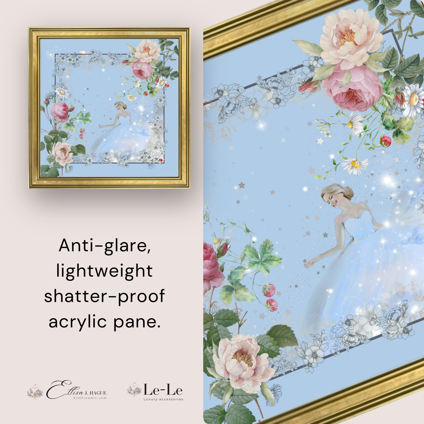 Classical framed print - Cendrillon en fleur