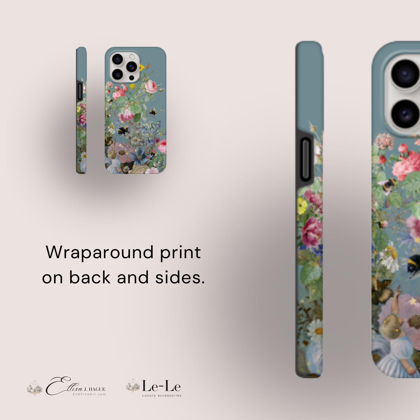 Tough wraparound iPhone case - Bébé et l'abeille