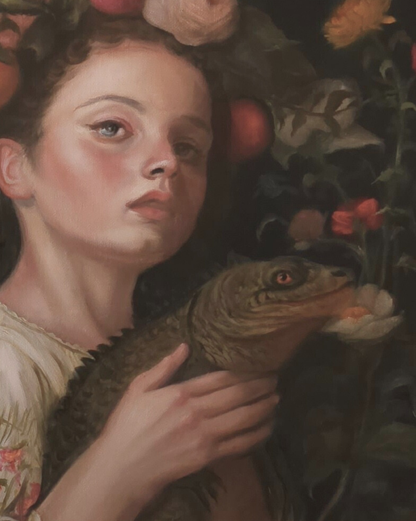 Baby Dragons, oil painting