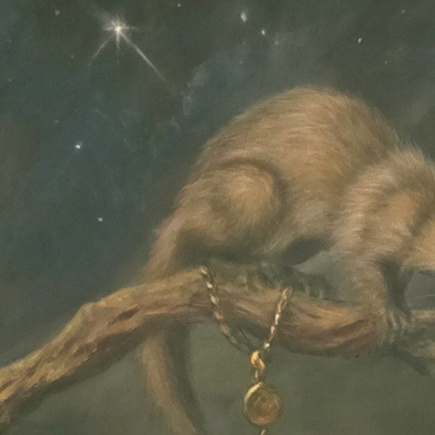Midnight Mischief, oil painting