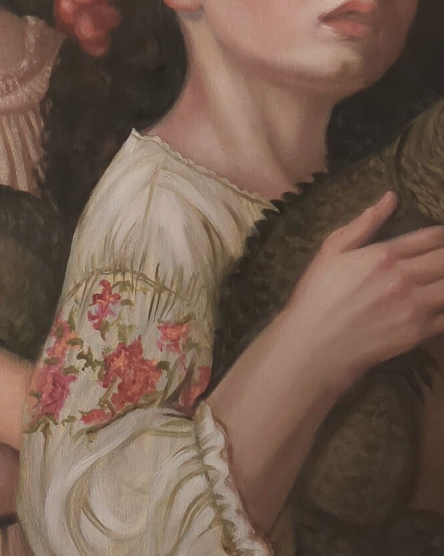 Baby Dragons, oil painting