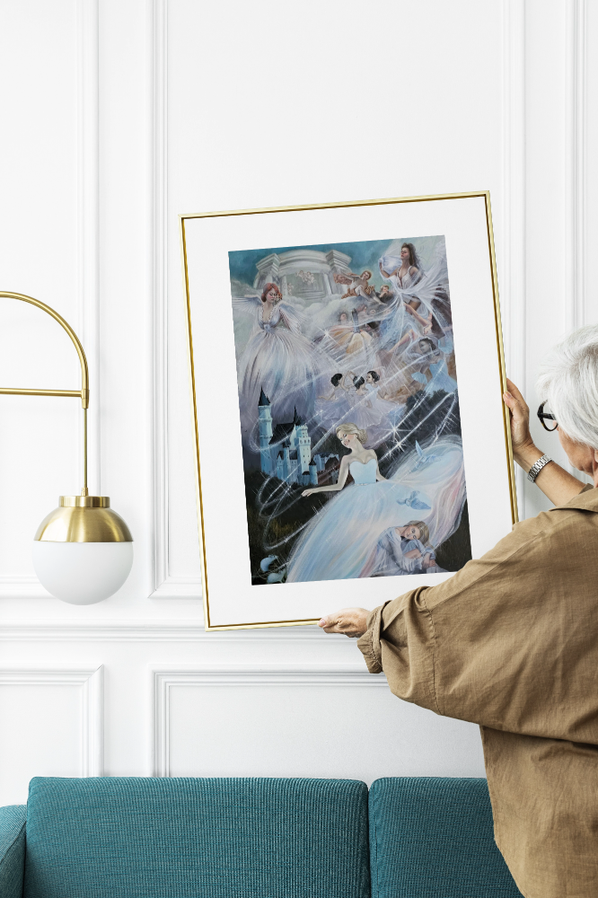 Unframed museum quality print - Cinderella, The Wish