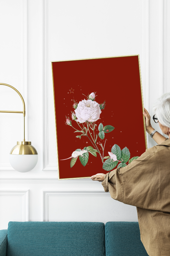 Unframed museum quality print - Midnight Mouse Embers