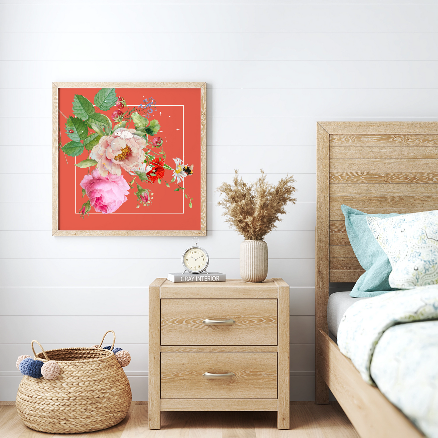 Unframed museum quality print - Essence Flame (nature border)