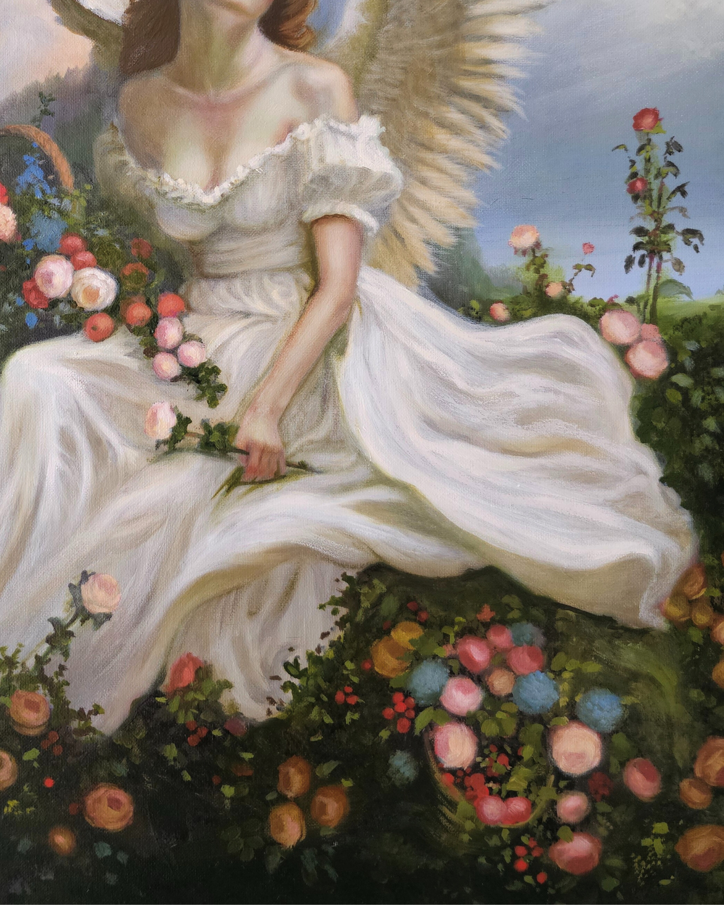 Antheia, Goddess of Gardens oil painting